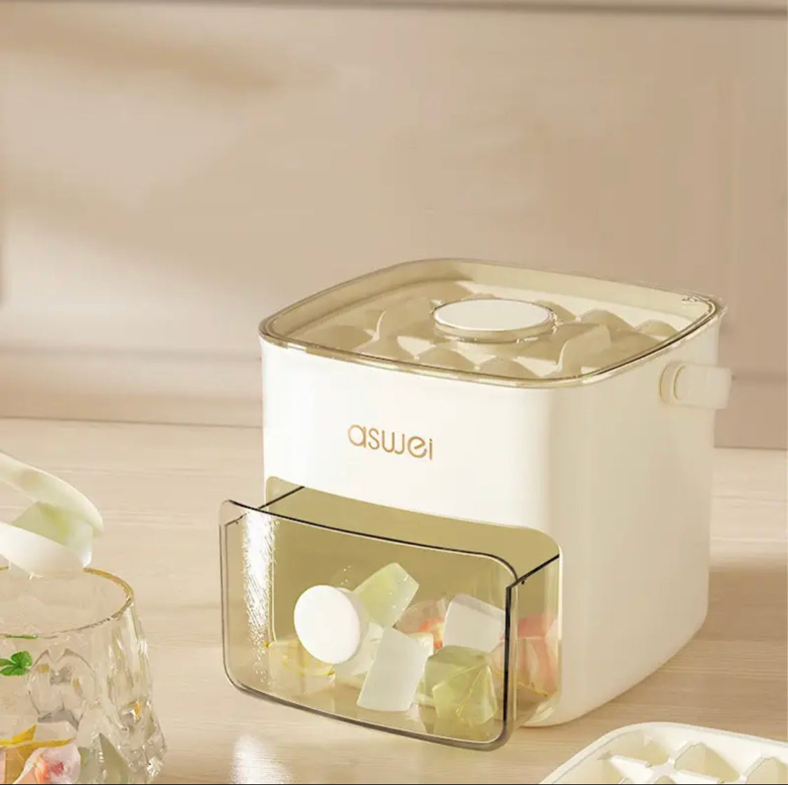 Ice Cube Pressing Type Ice Block Mold, Large Capacity Ice Box, Food Grade Ice Cube Mold Ice Cube Pressing Type Ice Block Mold, Large Capacity Ice Box, Food Grade Ice Cube Mold